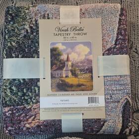 Tqt5402 Virah Bella Tapestry Throw Blanket 50x60 Matthew 5 4 Inspirational Pictorial