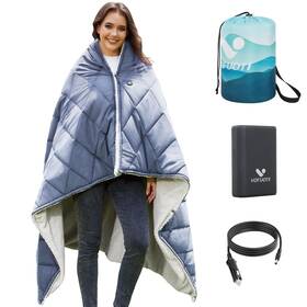 Vofuoti Max 942215061459 Cordless Heated Blanket 12v Battery-powered Shawl For Camping Travel