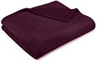 Vp-blt-ab-fq Pinzon By Amazon Velvet Plush Blanket Aubergine