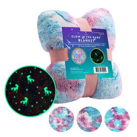 Vudeco 710582640445 Glow In The Dark Blanket Unicorns Gifts For Girls Birthday Girl