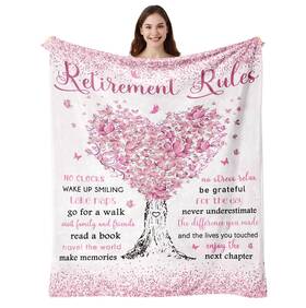 Retire-blanket01 Vuinezo Retirement Gifts For Women - Blanket 50 Inch X60 Farewell Coworker Retired Cool