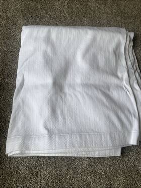 Wamsutta 734737393714 Dream Zone 100% Micro Cotton Full Blanket 82 Inch X 97 White Bedding