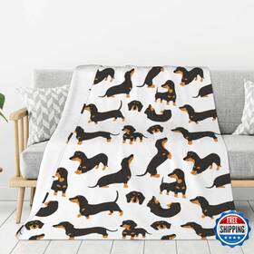B0df2gszlg Wapusud Dachshund Blanket Super Soft Fleece Throw Warm And Cozy