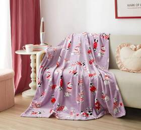 Way To Celebrate 197502048361 Purple Plush Throw Blanket 50 Inch X 60 Sweater Dogs