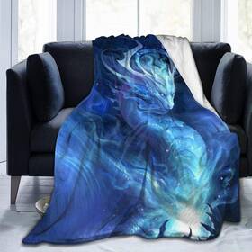 Wazhijia 233689963029 Meteor Dragon Fleece Throw Blanket Fuzzy Warm Throws For Winter Bedding