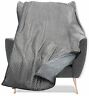 Wb-awb-8692-20lbs-grey Quility Weighted Blanket With Soft Cover Grey Cotton 850017233980