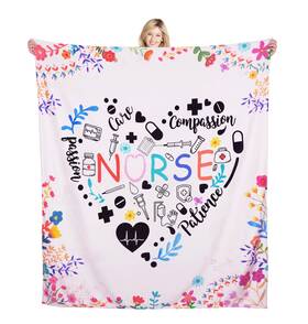 Wefrea 071893214158 Nurse Gifts For Women Soft Blanket Female Nurses Week Nurs
