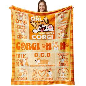 Weropther 763271807135 Corgi Gifts For Lovers Women/girls Blanket