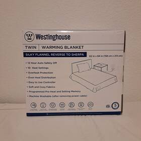 Wh-hf62-charcoal-c Westinghouse 62x84 Inch Twin Electric Blanket Ultra Soft Silky Flannel In Charcoal