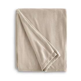 Westpoint Home 027399034225 Fleece Blanket Twin Size Super Soft Beige Linen By Martex