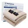 Wh-hf90-beige Kata Electric Blanket Queen Size Heated Throw Soft Beige