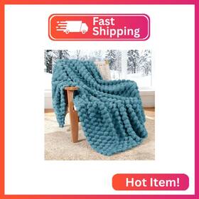 Wf-gt5060-sbl Whale Flotilla Throw Blanket For Couch With Jacquard Pattern Fuzzy Soft Cozy Ex