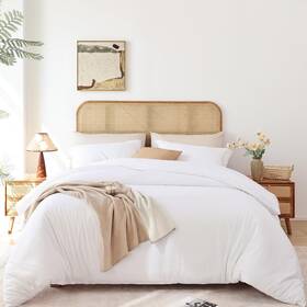 Whitney Home Textile 677306771189 White Duvet Cover Set Twin Size - 2 Piece