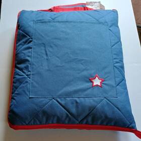 Va-24582 Wholesale Merchandisers Llc Cn Polyester Blanket 60x72in Blue Red Checkered