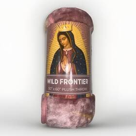 Wild Frontier 847420082519 Plush Throw Blanket 50 Inch X60 Virgin Mary Virgen De Guadalupe New