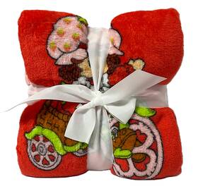 25l047631 Wildbrain Jfa69-10/25l047631 The World Of Strawberry Shortcake Travel Blanket Soft Throw 40 X 50 Inch New