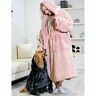 Wintersofa001 Winter Sofa China Blanket Warm Soft Fleece Hooded Sleeves Sherpa