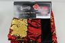 Wk630644 Idea Nuova Mermaid Sequin Red Gold Reversable Throw 0784857806472