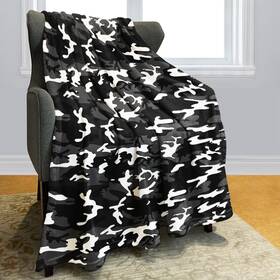 Wmblkt 300828456291 Camouflage Blanket Black Camo Gifts For Hunting 60 Inch X