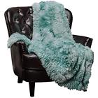 Wolflongfurturquoise Super Soft Shaggy Fuzzy Fur Fluffy Faux 727612892877