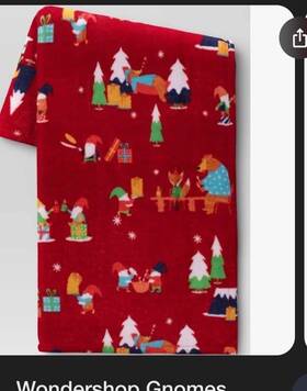 Wondershop 191908909721 Gnomes Printed Throw Soft Plush Blankie 50in X 60in Viral Tiktok