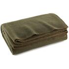 Wool Ilitary Camping Survival And First Aid Blanket 64inch X 90inch Od Gr