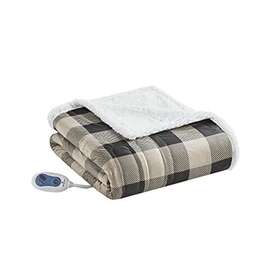 Woolrich 086569545848 Linden Mink To Berber Electric Blanket Cozy Bedding Oversized Throw Ultra So