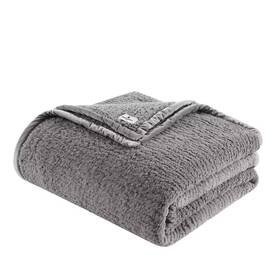 80879810 Woolrich King Burlington Berber Bed Blanket Gray