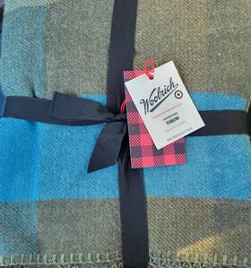 94430850 Woolrich X Target Throw Blanket Blue / Green 50x70 New