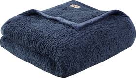 Wr51-2549 Woolrich John Rich & Bros. Burlington Berber Blanket Super Soft Cozy Lightweight Cover With