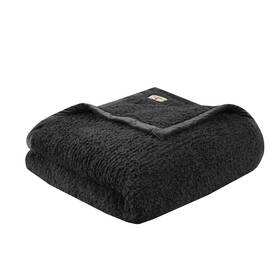 Wr51-3915 Woolrich John Rich & Bros. Burlington Berber Blanket Super Soft Cozy Lightweight Cover With Luxrurious Vel