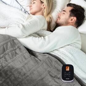 Webvs-g7784-g Woomer Heated Blanket Full Size 77 Inch X 84 Soft Flannel Fast Heating With Mul