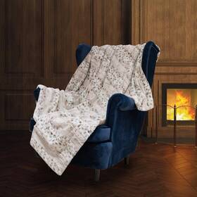 World Products Mart 313037944972 Multicolor Rabbit Faux Fur Throw 50 Inch X 60