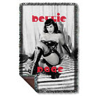 Pag664-t Woven 60 Tapestry Blanket Throw Bettie Page " Sublimation 36 Boots