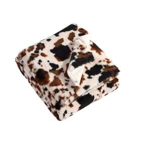 A0006540 Wrangler Blanket Super Soft And Reversible Faux Fur Bedding Yellowstone Inspired Thr