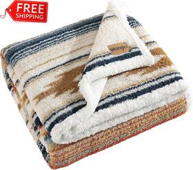 Ushshf1262127 Wrangler Throw Blanket Ultra Soft Plush Home Decor 50 Inch X 60 Coyote Sands Ivor