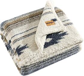 Ushshf1262128 Wrangler Throw Blanket Ultra Soft Plush Home Decor 50 Inch X 60 Coyote Sands Brow