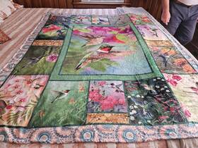 Wsradto 871510996896 Hummingbird Blanket Bird Throw Soft Fleece Flannel Bedding Hummingbirds