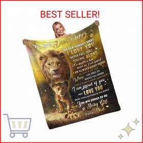 Wutztife 794094674864 Daughter Gifts From Dad Blankets To My Daughters Dads Blanket D
