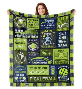 Tanzi1 Wyhcxl Pickleball Gifts Blanket For Women/men