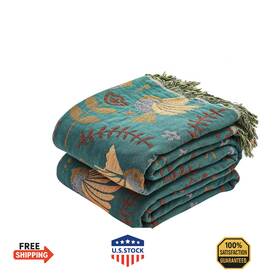 B0d4d8w4fx Xiblc Boho Throw Blanket 100% Cotton Ultra Soft Luxury Rustic Quilt 60 Inch X80