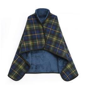 Xing Ye Chuan 728886913336 Fleece Wearable Blanket Poncho Plush Sleeveless Cape Wrap Microfiber Green