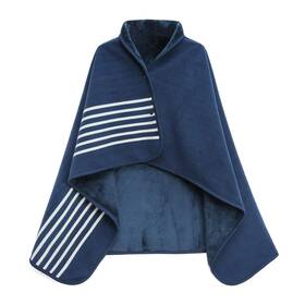Xing Ye Chuan 728886913343 Fleece Wearable Blanket Comfy Poncho Throw With Buttons Plush Sleeveless Bl