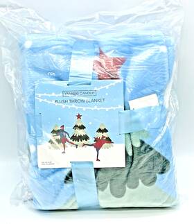 Yankee Candle 192833298812 Blanket 45 Inch X 60 Plush Holiday Scene Throw Sealed Nwt