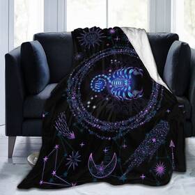 Yatuon 661575267764 Scorpio Throw Blanket Flannel Constellations Warm And Soft 12 Horoscope