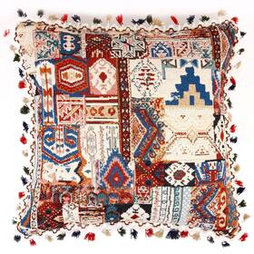 Th-bh01 Yeiotsy Decorative Boho Throw Pillow Cover With Tassel Colorful Bohemian Tuft