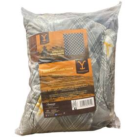 190604821641-p Yellowstone Ny Dutton Plaid 106 Inch X 94 Queen/king Cloud Blanket Grey