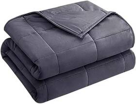Yescool 698596050662 Weighted Blanket For Adults 10 Lbs 48 Inch X 72 Grey Cooling Heavy F