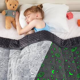 Yescool 698596051355 Weighted Blanket 5 Pounds Lap 36x48-5lbs Glow-star
