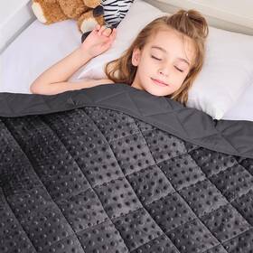 Yescool 706384340243 Weighted Blanket Kids 5 Lb Cooling Throw Minky Plush